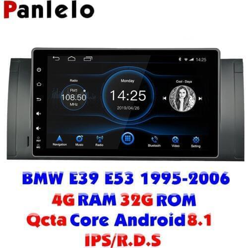 Panlelo Android 8.1 Car Stereo For BMW X5 E53 E39 Octa Core 4G RAM 32G ROM IPS Touch Screen 9 Inch Head Unit Car Multiplayer