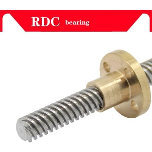 Free shipping 3D Printer &CNC THSL-500-8D Length 500mm T-type Stepper Motor Trapezoidal Lead Screw 8MM Thread 8mm T8