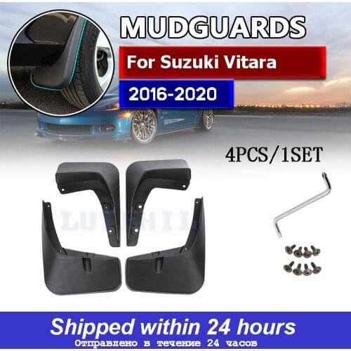 Mudflaps Splash Guards Car Mud Flaps For Suzuki Vitara / Edcudo Mudguards Fender 2016 2017 2018 2019 Front & Rear Protector