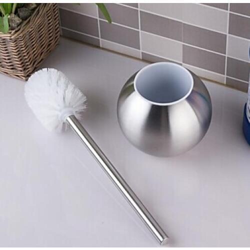 Fashion Hot Sale Durable Type 304 Stainless Steel bathroom Toilet Brush Holder Set bathroom accessories