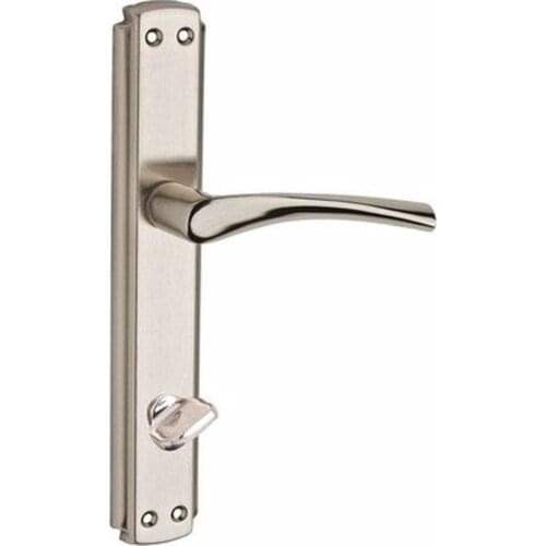 Door Handle Bravo Nickel Satin Wc 1 Set + Screws