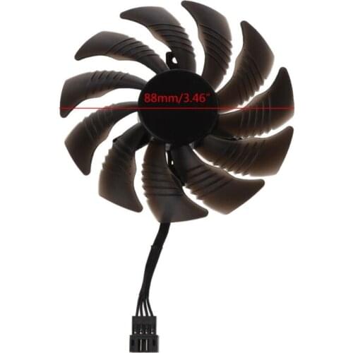 G32B 88MM T129215SU 4Pin Cooling Fan For Gigabyte GTX 1050 1060 1070 960 RX 470 480 570 580 Graphics Card Cooler Fan