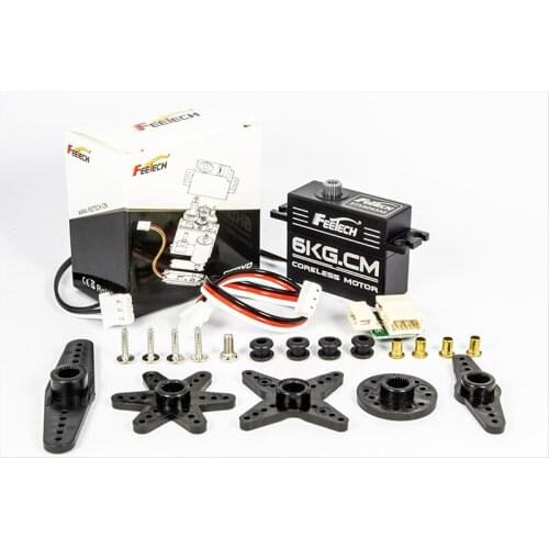 Metal Case Steel Gear HV 7.4V 6KG Magnetic Encoding 360°Controllable Angle Mini TTL Serial Intelligent Bus Servo Logistics Use