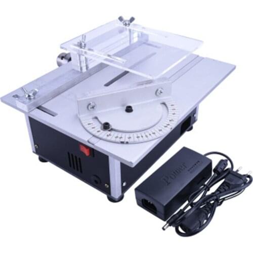 Mini Small Table Saw Multifunction Miniature Small Table Saw DIY Woodworking Chainsaw Small Cutting Sanding Polishing Table Saw