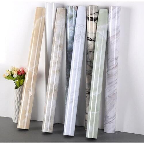 Multi-purpose Stickers Marble Kitchen Contact Paper PVC Wall Stickers Cabinet Countertop DIY Self Adhesive Waterproof Wallpapers
