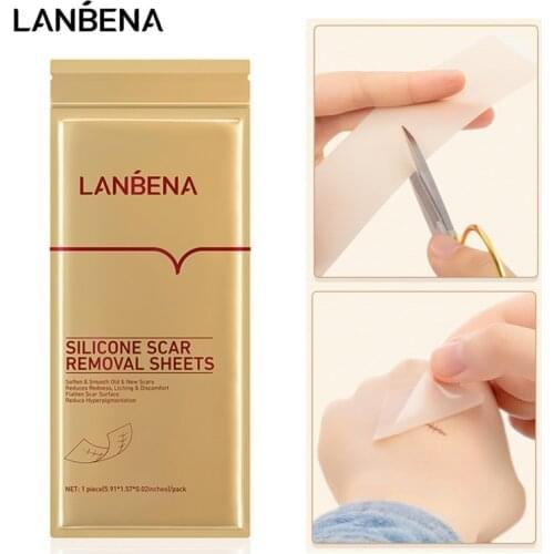 LANBENA Reusable Silicone Removal Scar Sticker Surgery Burn Scar Removal Waterproof Therapy Patch Acne Trauma Skin Scar Stickers