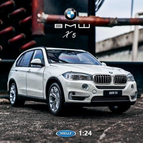 Welly 1:24 BMW X5 white car alloy car model simulation car decoration collection gift toy Die casting model boy toy
