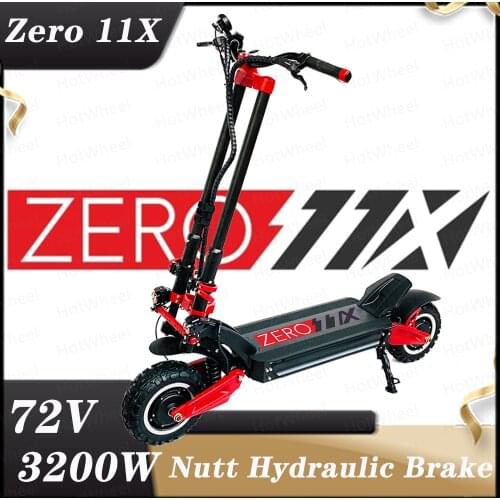 2020 News ZERO 11X Inch Dual Motor Electric Scooter 72V 3200W Off-road E-scooter 110km/h Double Drive Zero 11X Off Road