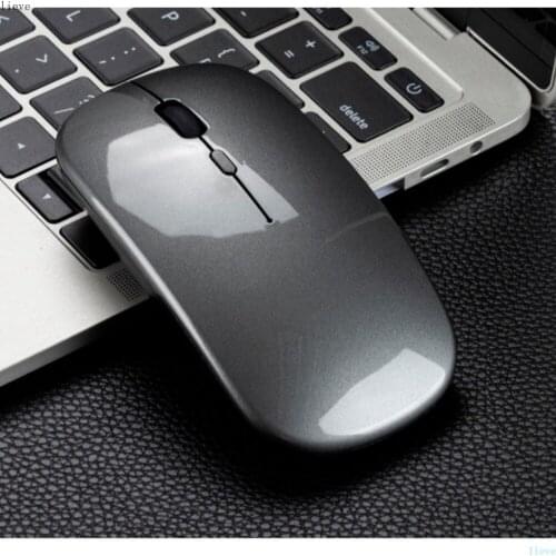 2021New Rechargeable Optical Wireless Mouse Slient Button Ultra Thin Mini Optical Ultrathin USB 2.4G Mice For Laptops Computer