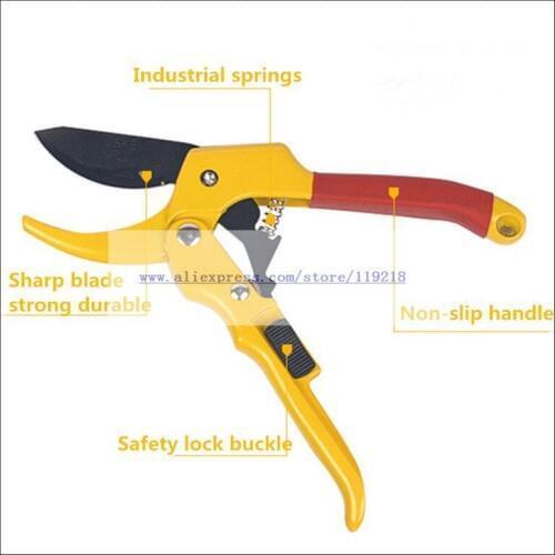 Pruner Tree Cutter Gardening Pruning Shear Scissor Stainless Steel Cutting Tools Set Home Tools Anti-slip
