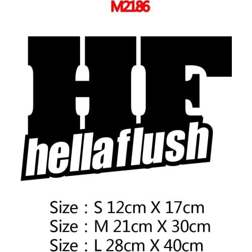 Small Town Fun Hellaflush Auto Sticker Interesting Vinyl Decals Car Sticker Black/Silver Car-Styling