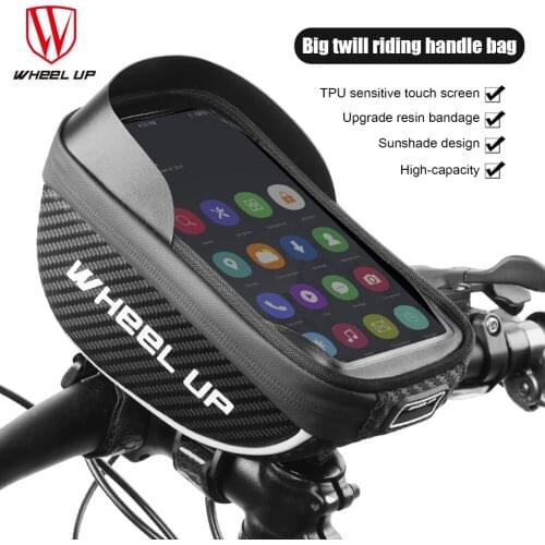 1.5L MTB Cycling Handlebar Bag Bicycle Bag Rainproof Touch Screen Mtb Phone Bag 6.7 Inch Mobile Phone Case Bike Bag Accessories