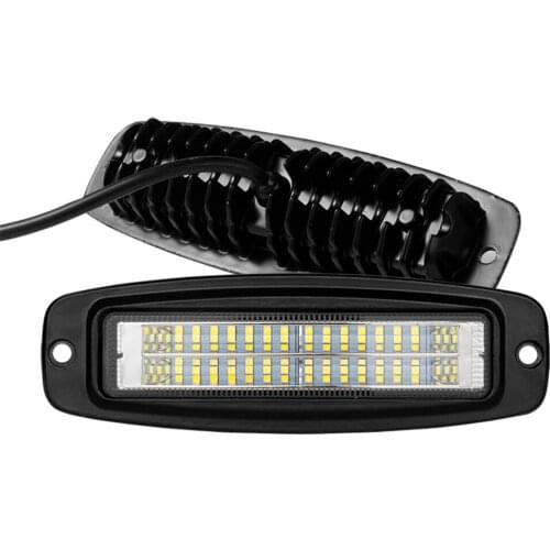 1pcs 84W Flush Mount LED Lights Pods Driving Lights Work Light Flood Beam LED Lights for Offroad Truck UTV 4x4 Boat Grill Mount