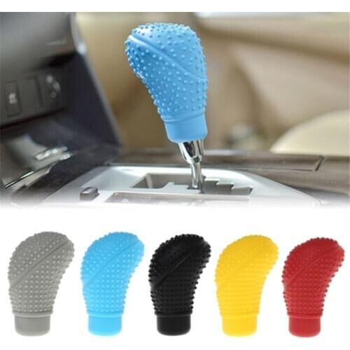 Universal Gear Shift Collars Anti Slip Silicone Manual Automatic Car Gear Shifter Shifter Lever Knob Dust Proof Cover Protector