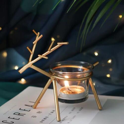 WeCollection Decorative Metal Candlesticks