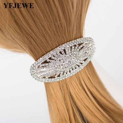 YFJEWE Bridal Wearing Rhinestone Simulation Flowers Hair Jewelry New Arrival Fancy Bulk New Vintage Jewelry H061