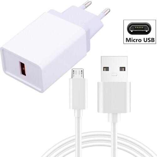 Type C Charging Cable Micro USB Wire for BLU Vivo XL Plus 3 2 4 5 6 8 Tank Xtreme 5.0 2.4 4.0 G90 G9 Pro Energy EU Wall Charger