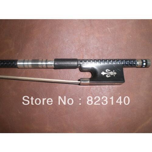 1 PCs Strong Violin Bow 4/4 Pro SILVER WIRE Inlay Carbon Fiber Bow with Ebony Frog