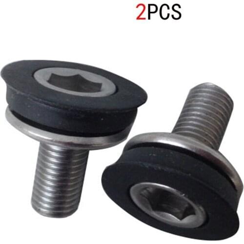 2PC Cycle Bike Bicycle Bottom Bracket Axle Allen Key Crank Arm Bolts M8 Screws For Bicycle Square Hole Central Axis
