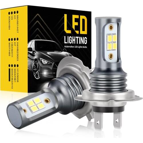 2021 H7 LED Fog Light H8 H9 H11 9005 9006 Headlight Bulbs 6000K White Auto Lamp Car Accessories Coche Neblineros LED Para Auto