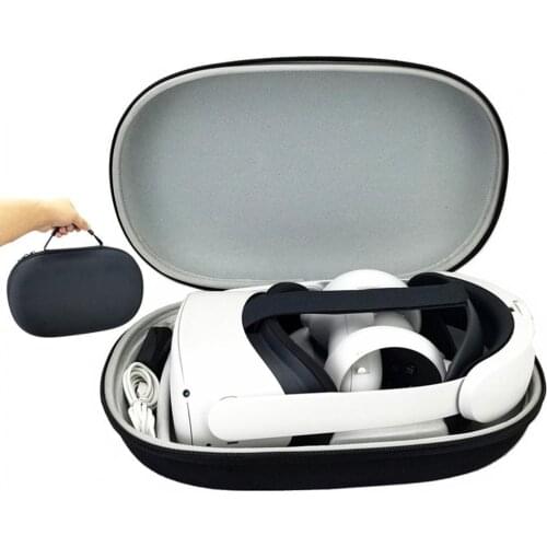 2021 VR Storage Bag Precise Molding Good Hardness Lightweight VR Headset Protective Case for Quest 2 VR