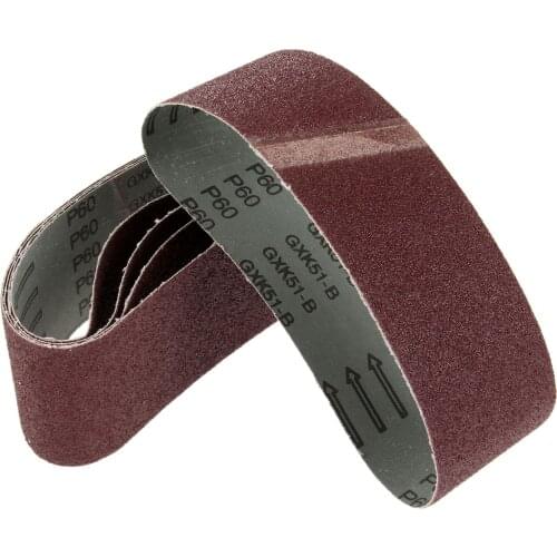 5Pcs 75x533mm Dremel Accessories Abrasive Sanding Belt Grit 40 60 80 120 Belt Sander for Wood Metal Oxide Sander Tool Power Tool