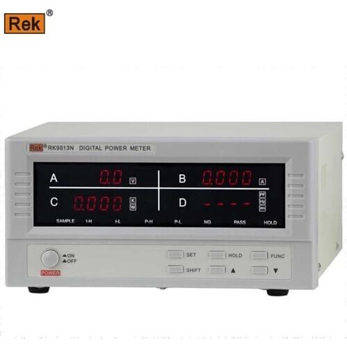 Rek RK9813N digital power meter parameter tester 20A 600V power meter RK9813N AC power meter watt