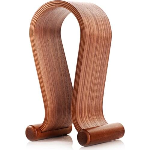 Arch wood stand Bracket Wooden Headset Display Bracket for large size headphones