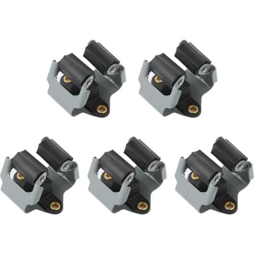 5pcs/set Mop Holder Reusable Rack Wall Clip Hooks Tool Storage Rack Broom Hanger Home Storage Racks Creative Mop Clip wholesale