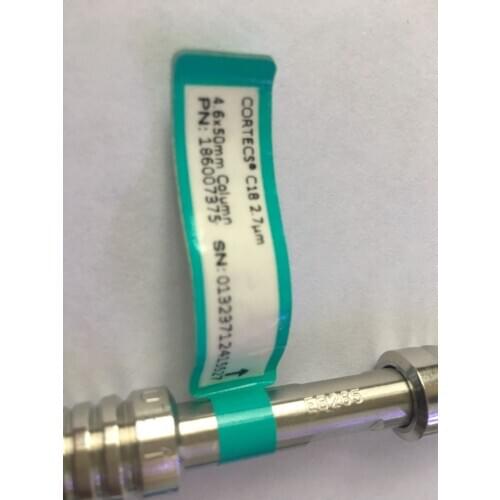 For CORTECS C18 Column 2.7 um 4.6 mm x 50 mm