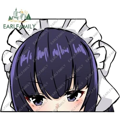 EARLFAMILY 13cm x 10.2cm for Narberal Overlord Anime Car Stickers Caravan Vinyl Car Wrap Decal Graffiti Sunscreen Windows Decor