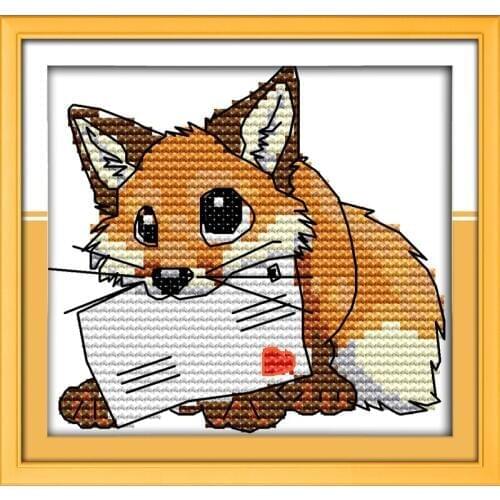 Everlasting Love Delivering The Letter Chinese Cross Stitch Kits Ecological Cotton Stamped DIY Gift Wedding Decoration For Home