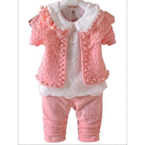 Baby girl fashion three-piece set