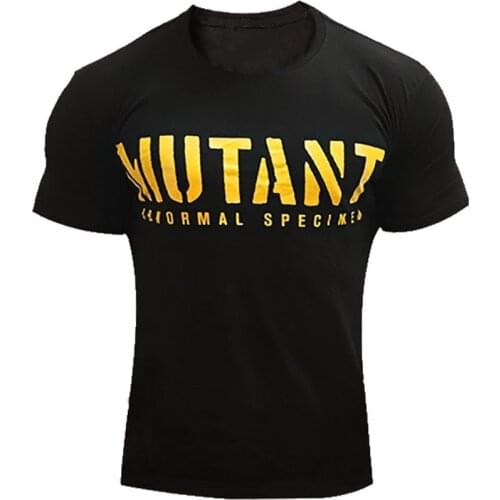 Mens personality tees Gyms T-shirt clothing fitness Leisure T-shirt compression short-sleeved T-shirt bodybuilding exercise Tops