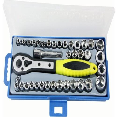 40PCS Sleeve Set Tool Auto Repair Tool Sleeve Set Socket Ratchet Wrench