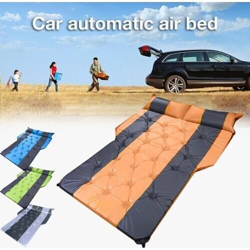 Car Camping Air Mattress Auto Blow Up Bed Inflatable Mattress Lunch Break Floor Bed Raised Airbed For Auto Home Office Universal