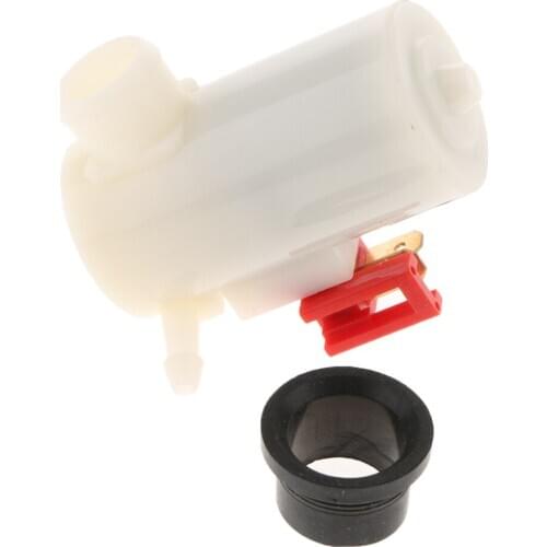 Windshield Windscreen Washer Pump w/Grommet for Honda Civic CR-V 2002-2006, 60x32mm