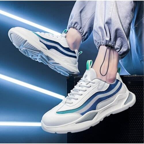 Top Designer Mesh Running Shoes Men Sneakers Breathable Summer Tide Sneakers Sport Shoes Light Weight Mens Casual Shoes Fashion