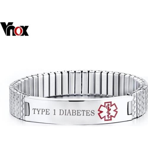 Mothers Day Personalized Medical Alert Bracelet Engraved DIABETES Emergency Rescue Color
