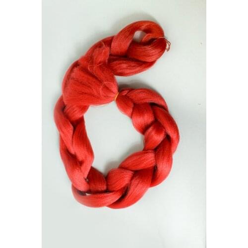 PRODİVA SYNTHETIC ÖRGÜLÜK HAIR, AFRICA PIGTAIL, RASTA, RED, RED