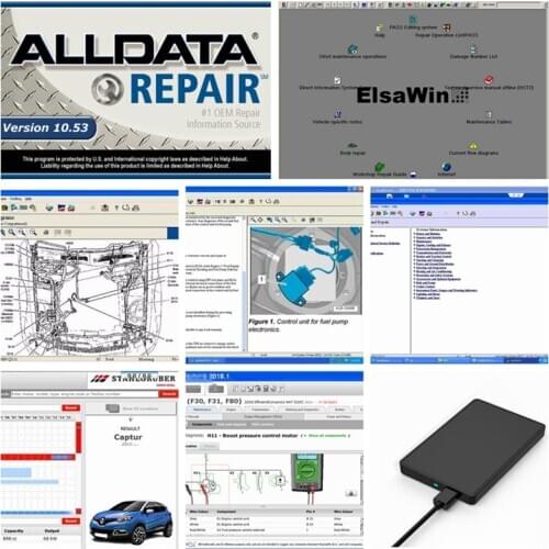 Alldata 2020 Hot Sale All Data Software Vivid Workshop Atris-Stakis 2018.01v Elsawin Latest Version 1TB HDD Auto Repair Software