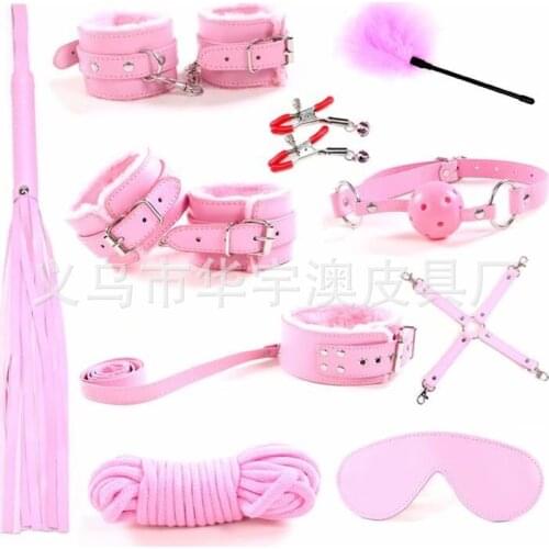 Sex Furniture Sex Products Adults Games Leather Bondage BDSM Kits Handcuffs Sex Toys Whip Gag Tail Plug Women Sex Accessories