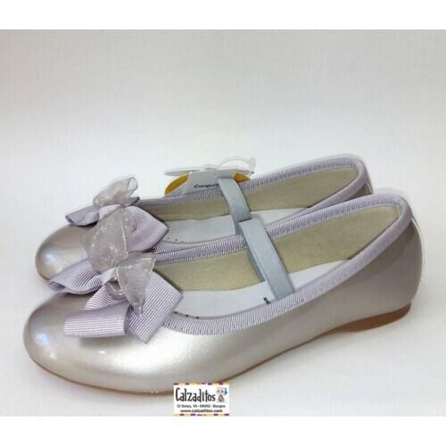 Silver/metallic gray patent leather girls bags