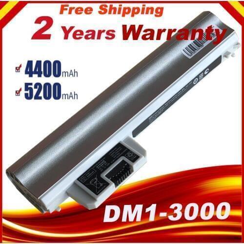 Silver Battery for Pavilion dm1 3000/3105m/3115m DM1Z-3200 CTO GB06 HSTNN-OB2D HSTNN-YB2D HSTNN-LB2G OB2D YB2D DM1-3000