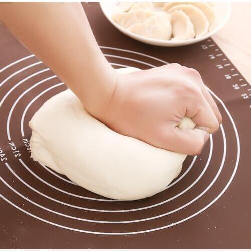 Hot Sell 50*40cm Silicone Mat Baking Cake Dough Fondant Rolling Kneading Mat Baking Mat With Scale Cooking Plate Kitchen Tools