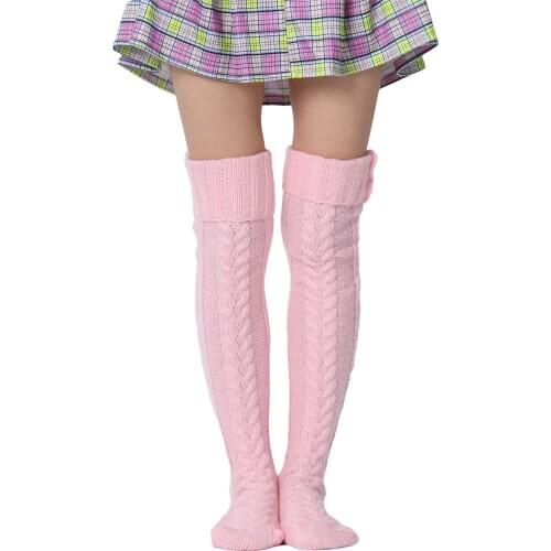 Spring Autumn Keep Warm Girls Ladies Women Thigh High Knee High Socks Long Cotton Sexy White Stockings medias bandelettes thighs