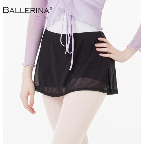 Ballerina Culottes Sports fitness bodybuilding trousers women Short skirt dance culottes Trousers with skirt 7009