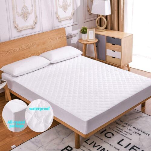 100% waterproof mattress cover with various sizes, dustproof mattress cover, washable mattress cover, soft mattress top bedding