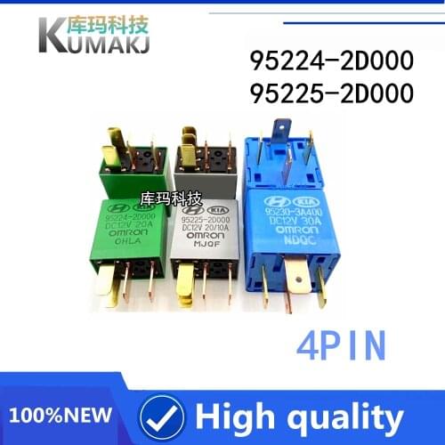 2PCS NEW relay 95224-2D000 95225-2D000 95230-3A400 95224 2D000 4PIN Auto headlamp wiper air conditioning fan DC12V relay