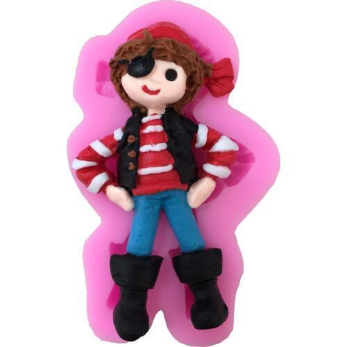 Girl Shaped Fondant 3D Silicone Cake Molds Fairy Door Series Moulds Cake Decorating Tools E466